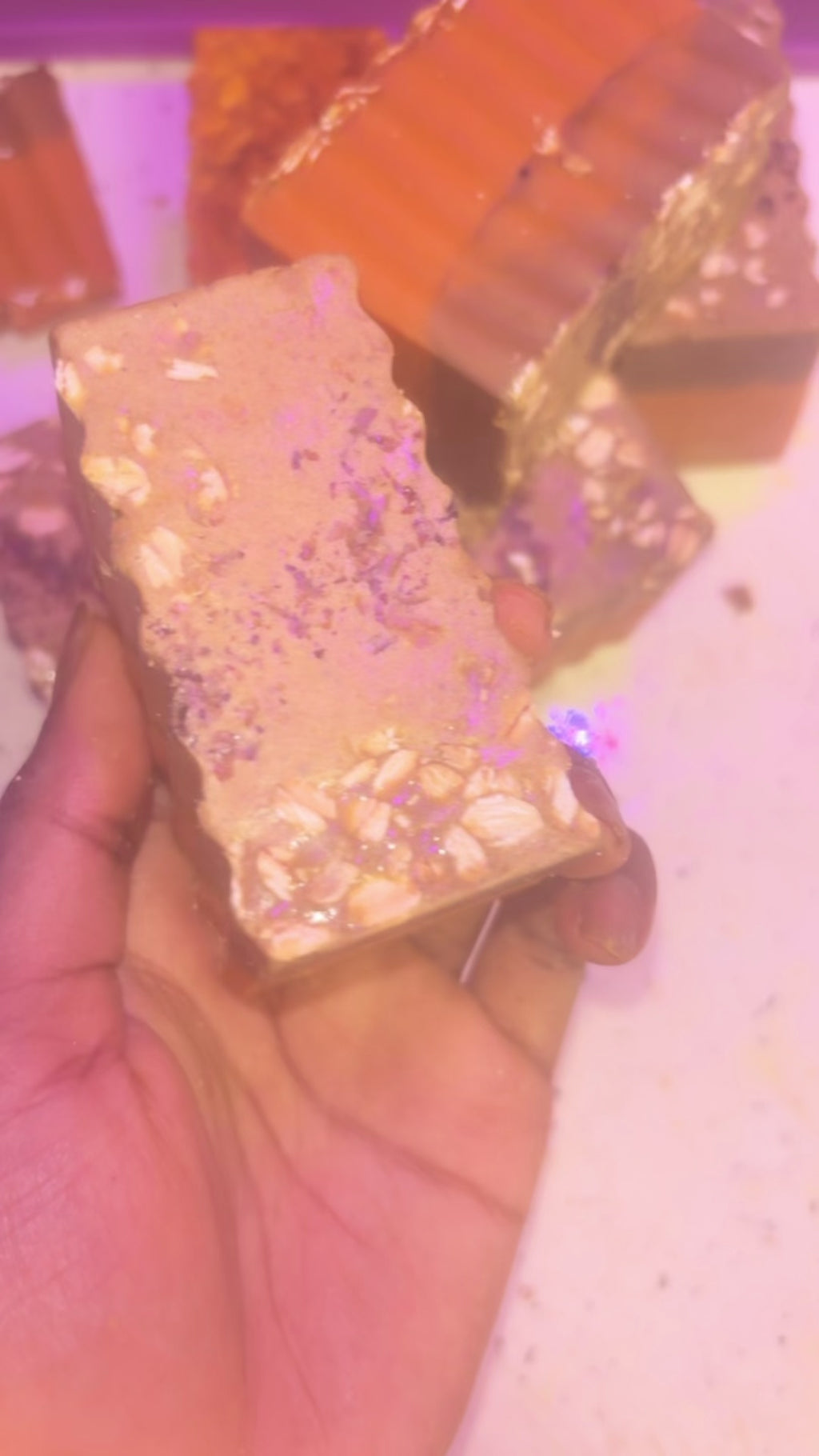 Rose turmeric oat bar